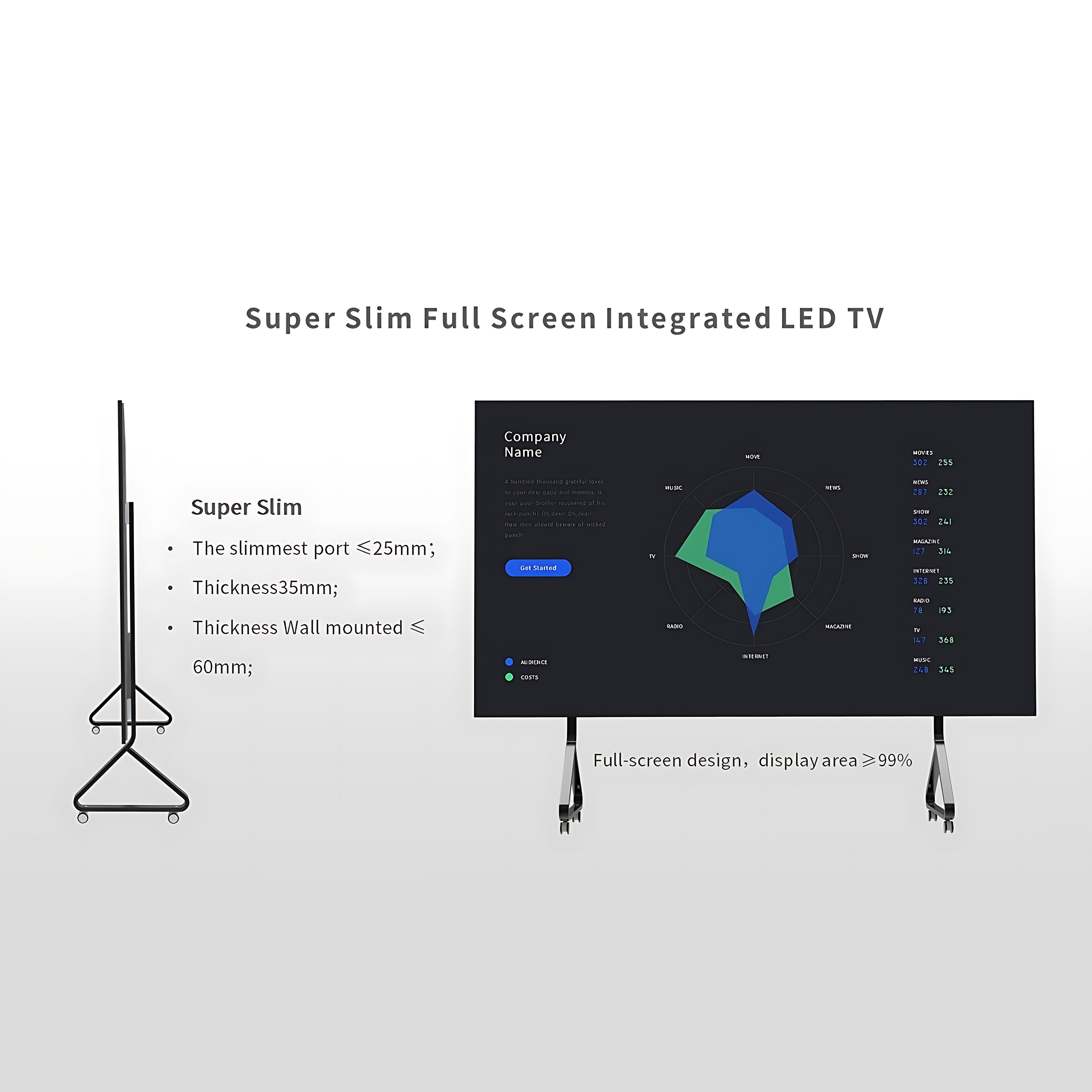 Portable LCD Presenting Screen