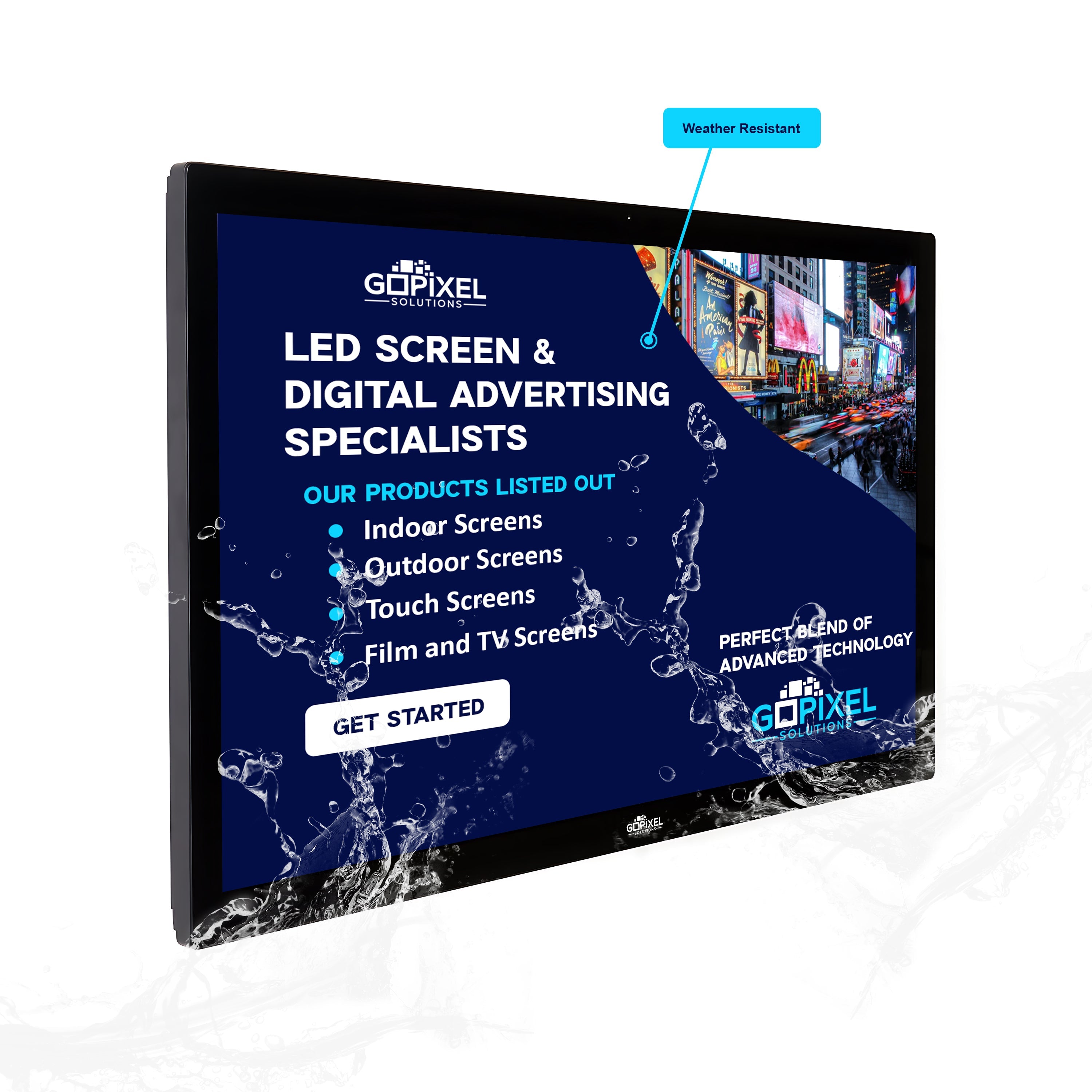 Outdoor LCD Wall Mounted Screen