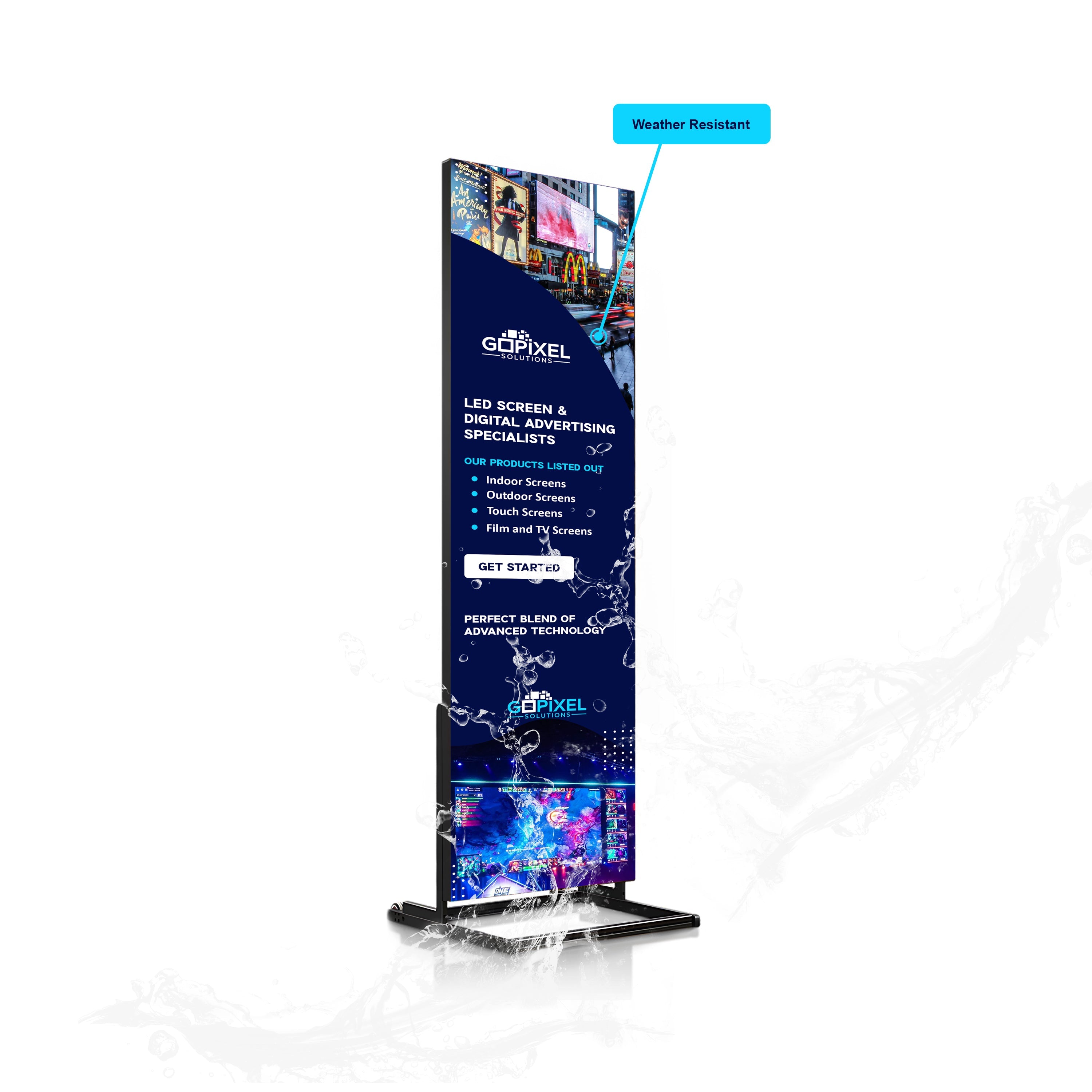 Outdoor LED Poster: 6ft x 2ft