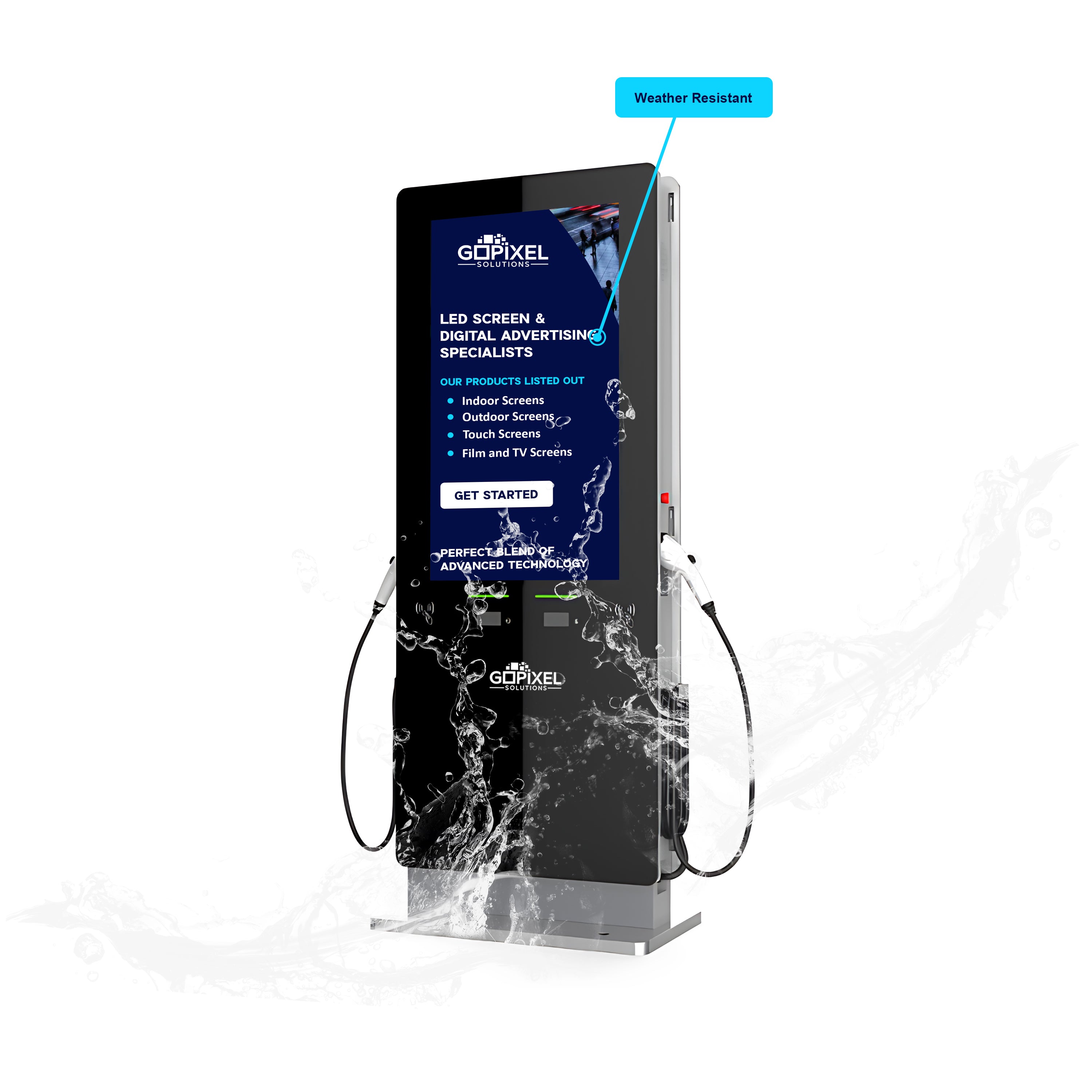 LCD Screen & EV Charging Station